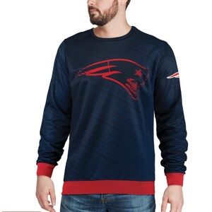 NFL New England Patriots static rain pullover sweatshirt size medium